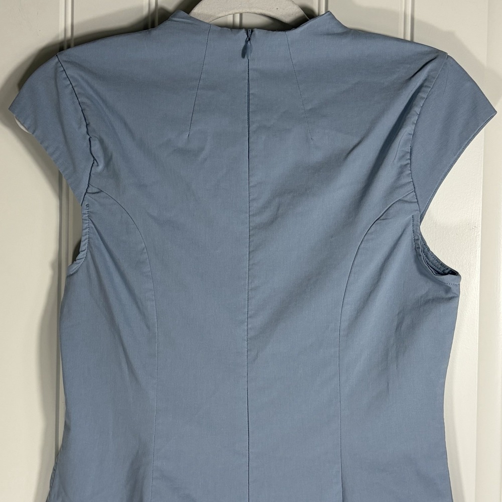 Maeve Anthropologie Women's Small Light Blue Cap Sleeve A-Line Mini Dress - Picture 5 of 10